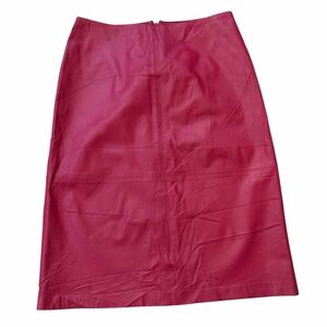 GAP NWT A Line Pink Leather Skirt